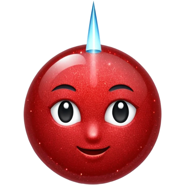 red glitter mark check emoji