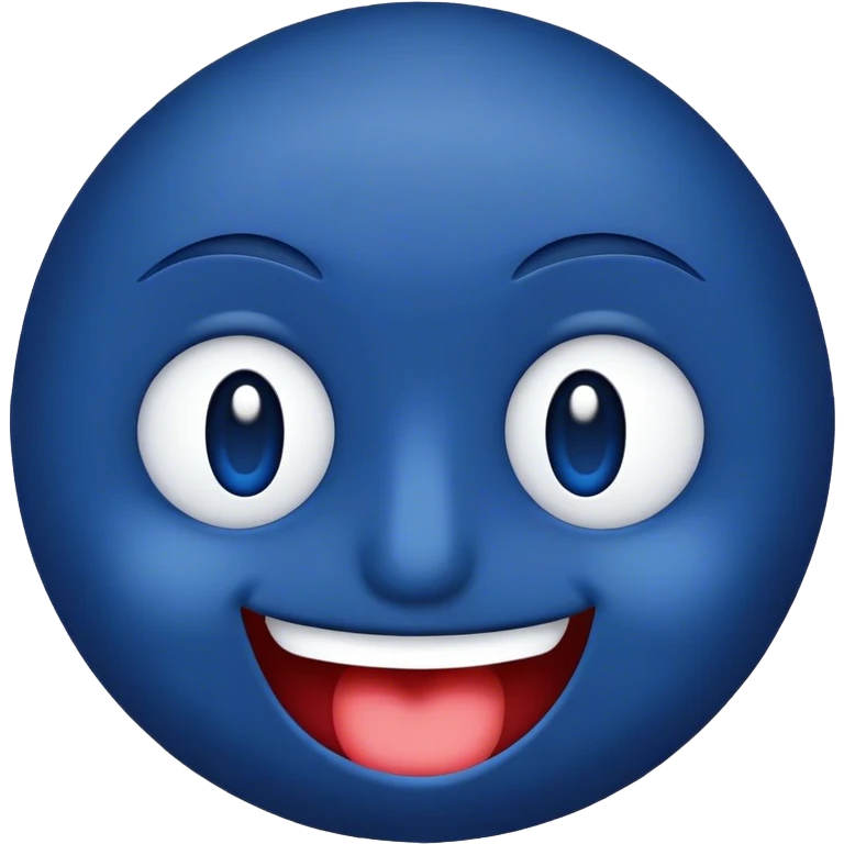 Dark blue wink emoji  emoji