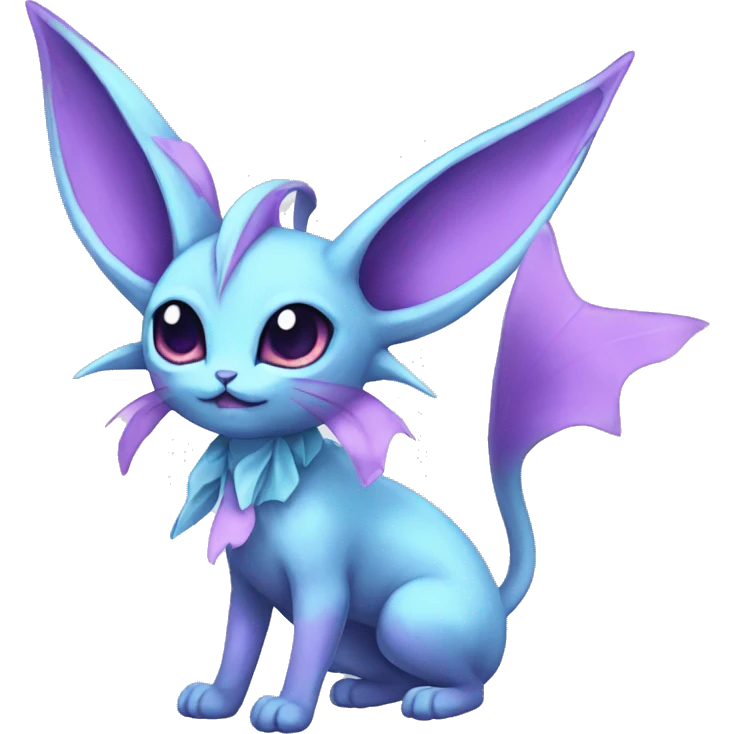 Espeon-Vaporeon full body emoji