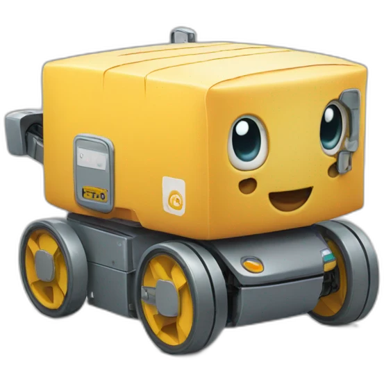 delivery robot emoji