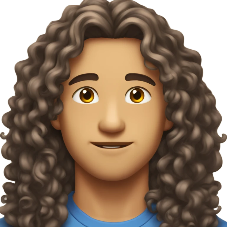 majestic very cute guy that wears makuo super cute and zesty long curly lucious locks fat 16 year old  emoji