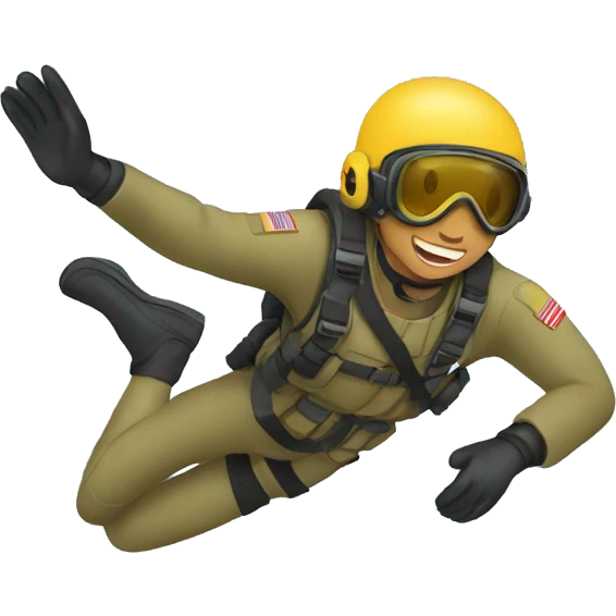 soldier diving emoji