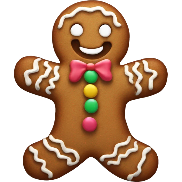 Aesthetic gingerbread man’s emoji