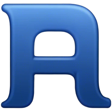 dark blue 
letter emoji