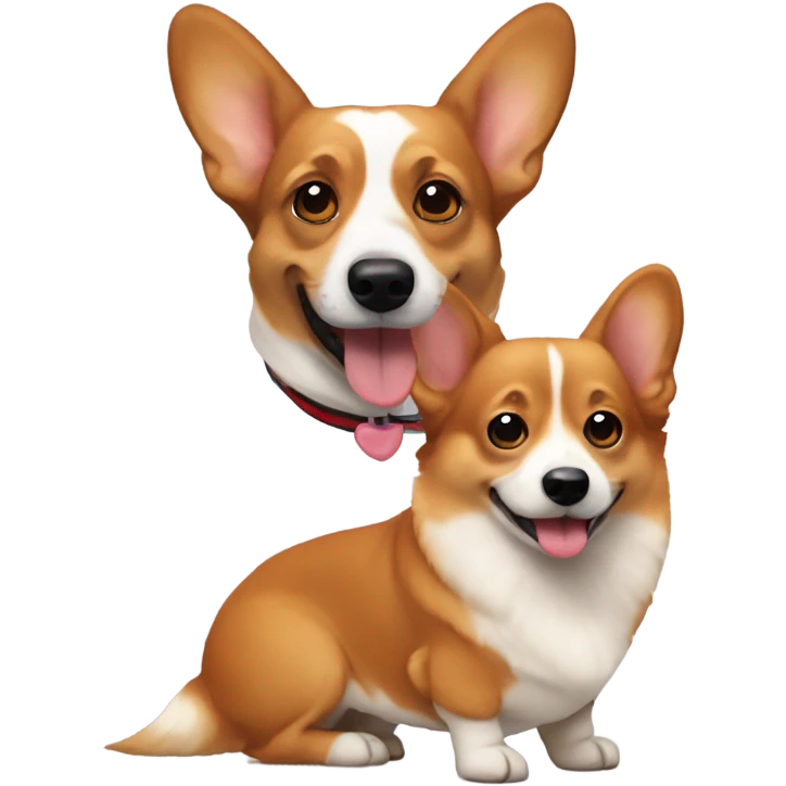 corgi mis with dachshund emoji