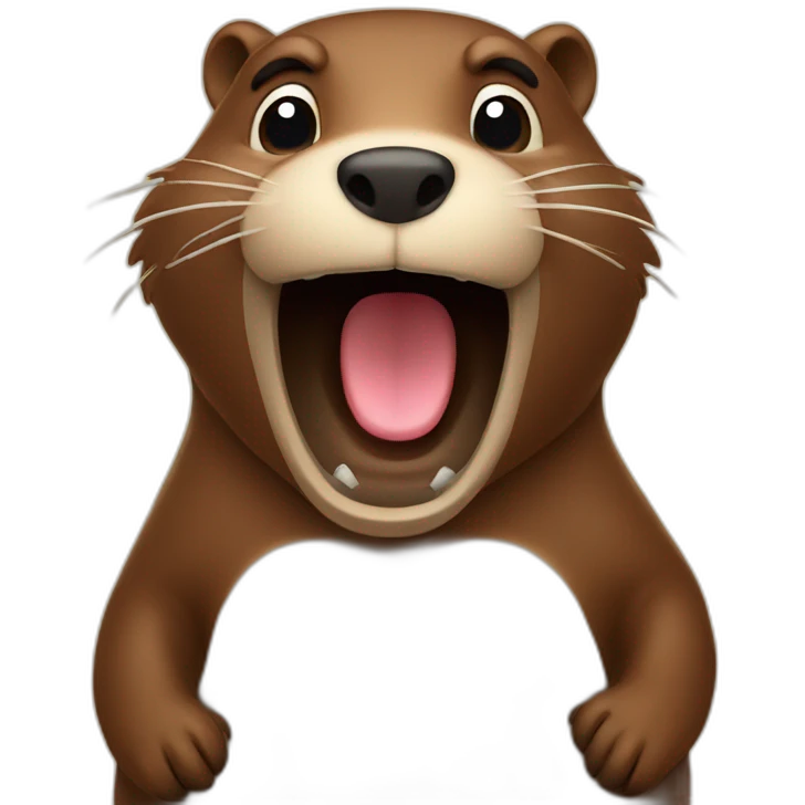 singing beaver emoji