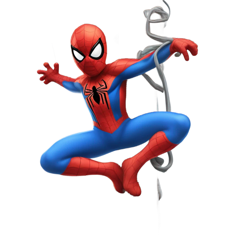 spider-man on fireman pole emoji