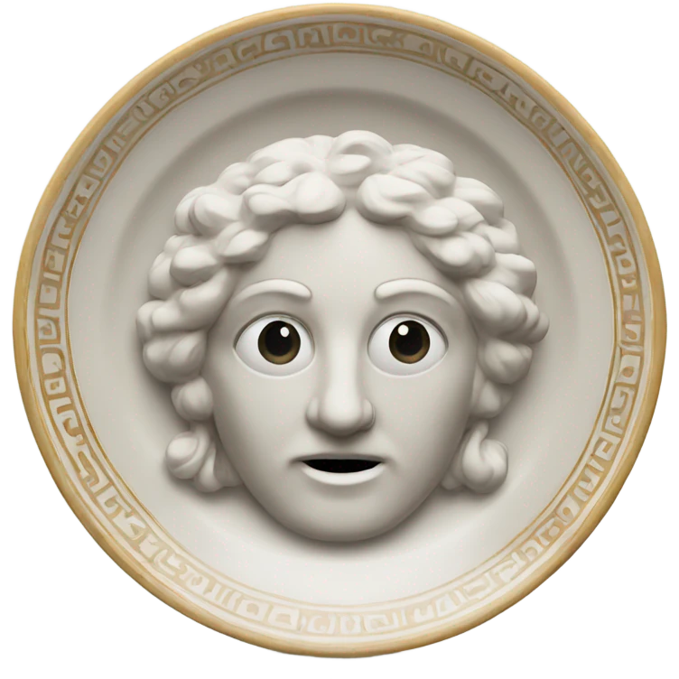 Greek style plate emoji