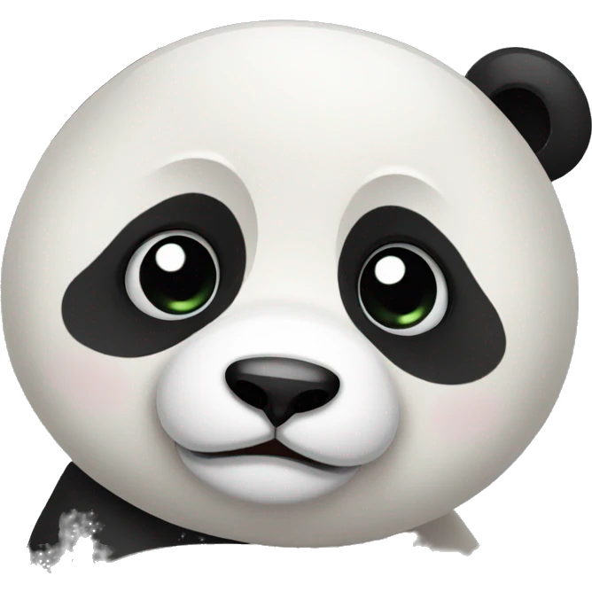 Crying panda emoji