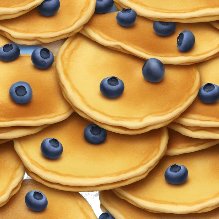 pancakes with blueberries emoji