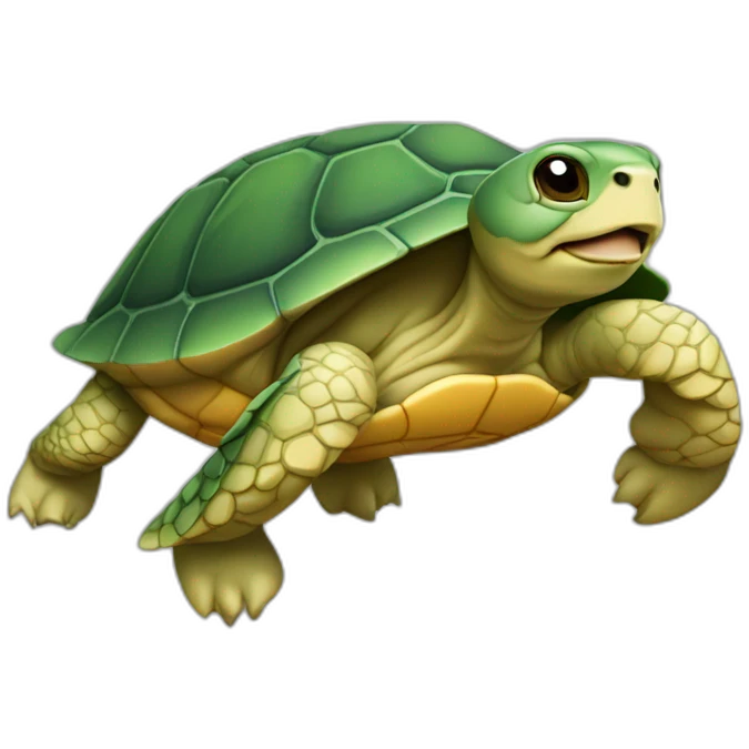 Tortue sur Souris emoji