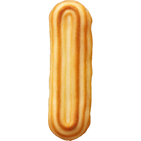 Horizontal filled cream churro emoji