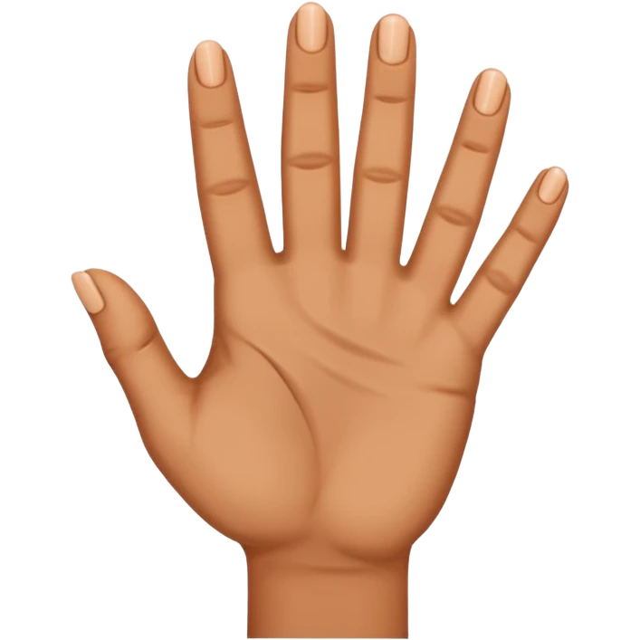 Les doigts en forme de W emoji