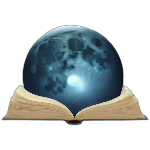 moon book emoji