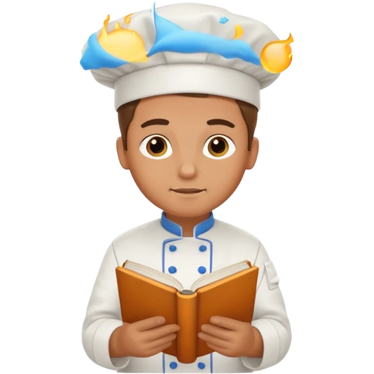 chef reading book emoji