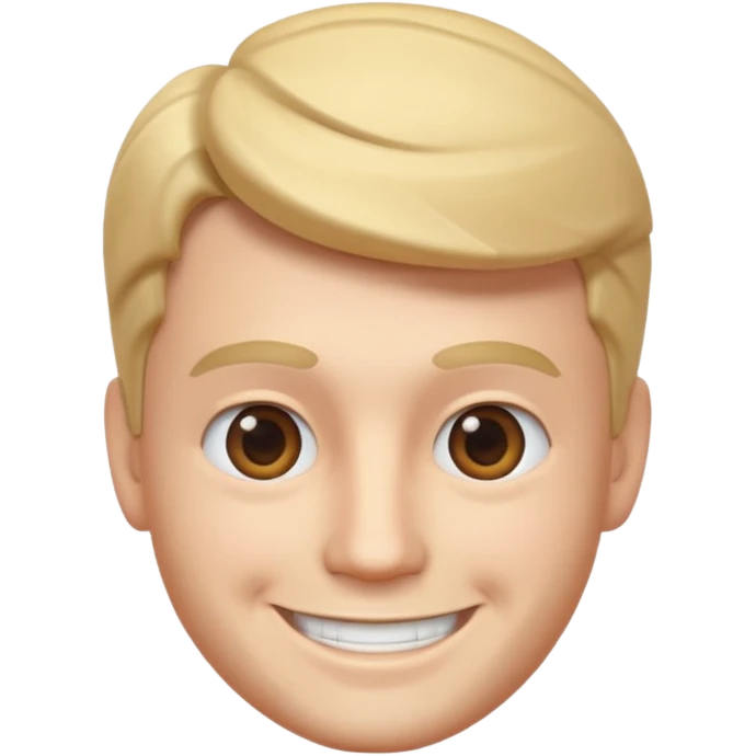 Man KEN babry style face 3d emoji