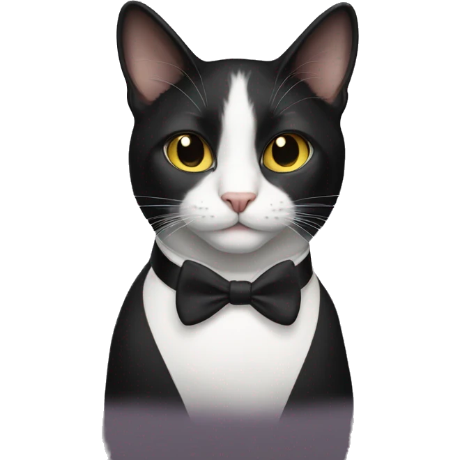 Tuxedo cat  emoji
