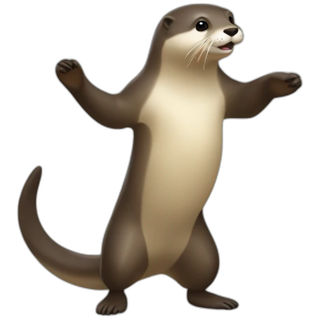 Une loutre qui danse emoji