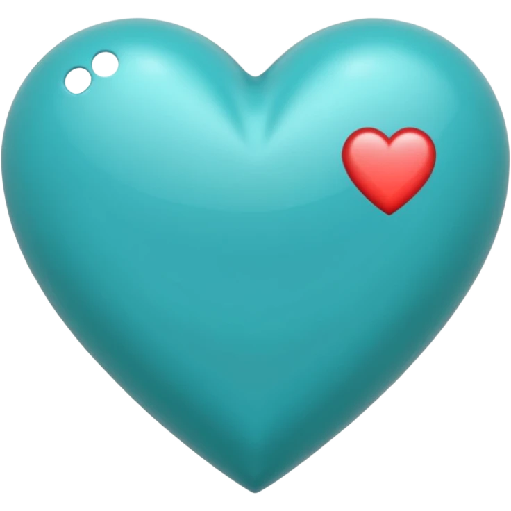 Corazón turquesa emoji