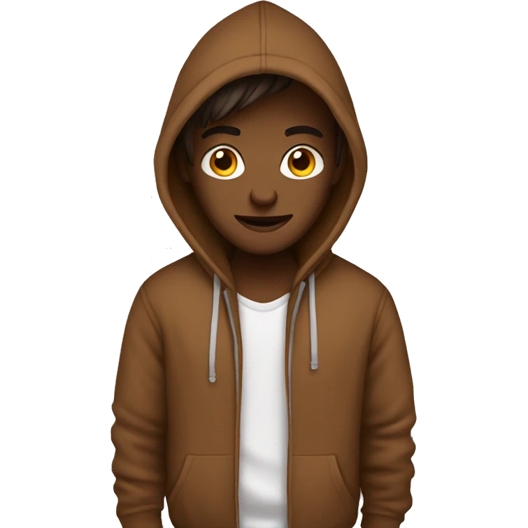 Brown hoodie  emoji