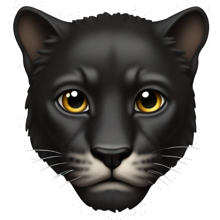 Animal pantera negra feroz cuerpo completo emoji