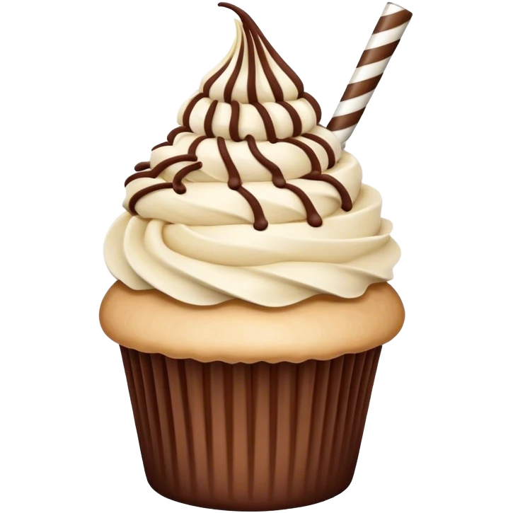 Baileys milkshake cupcake emoji