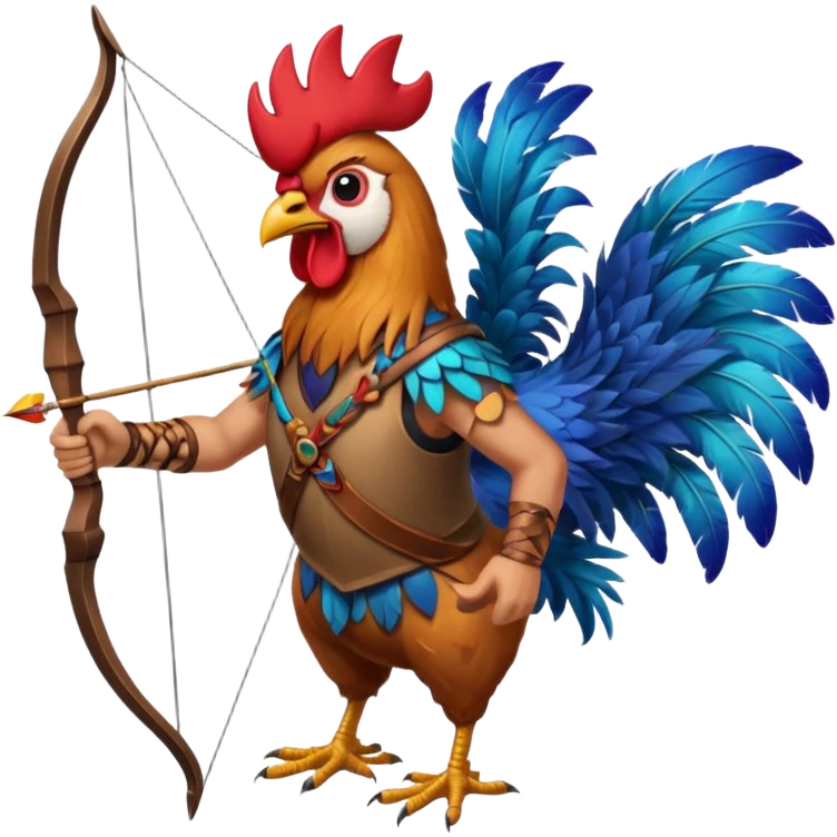 rooster archer emoji