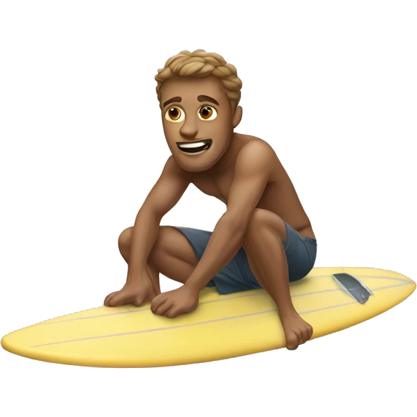 A guy on a surfboard emoji