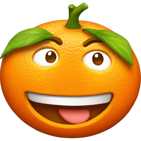 3D Orange  emoji