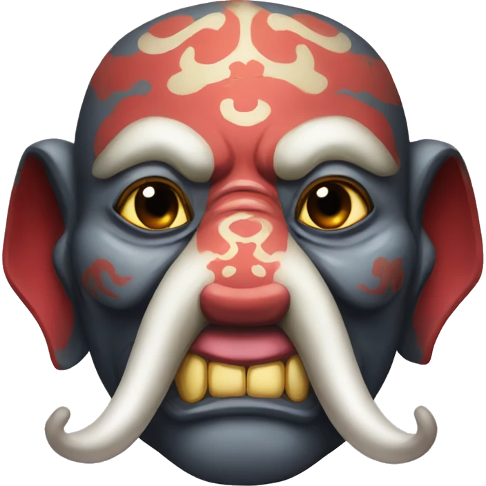 oni japanese mask elephant emoji