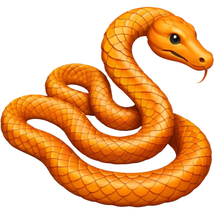 Serpent orange emoji