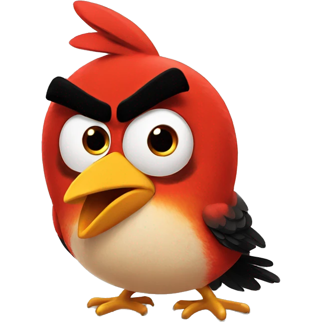 angry bird emoji