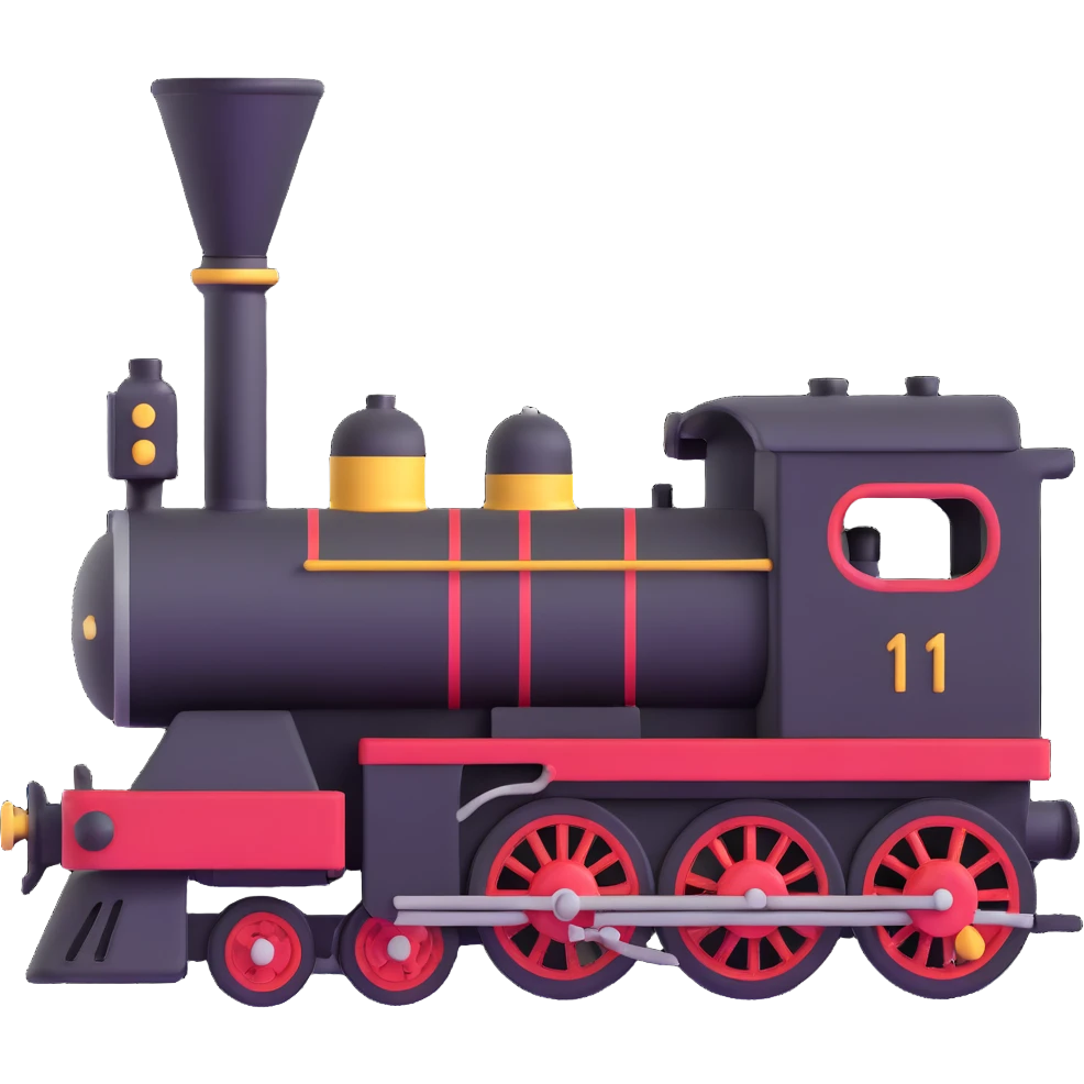 antique locomotive emoji