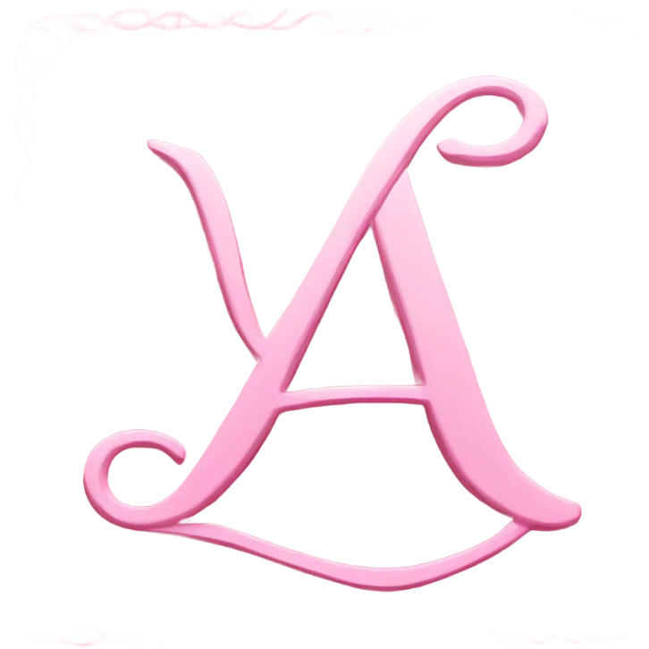 pink letter emoji