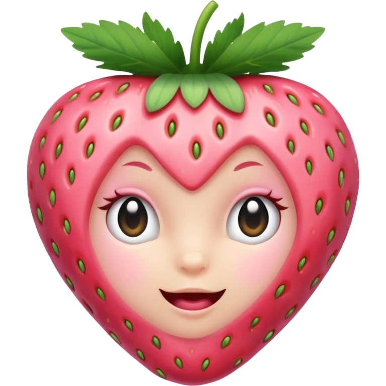 I want a baby pink strawberry  emoji