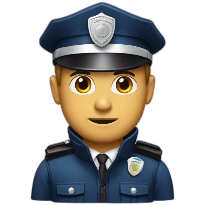 Mobil polisi emoji