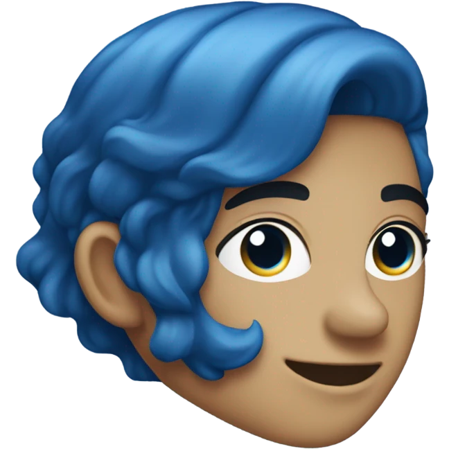 Blue emoji