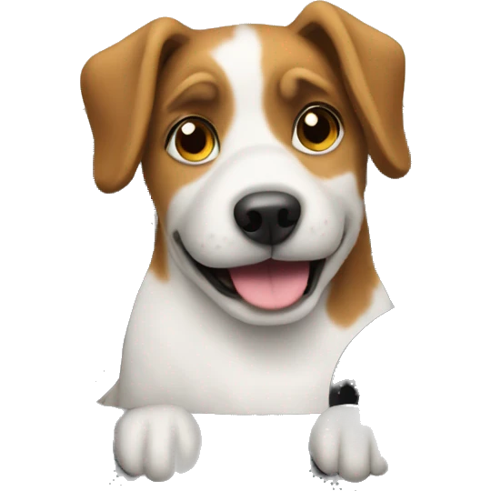 Dog driving emoji
