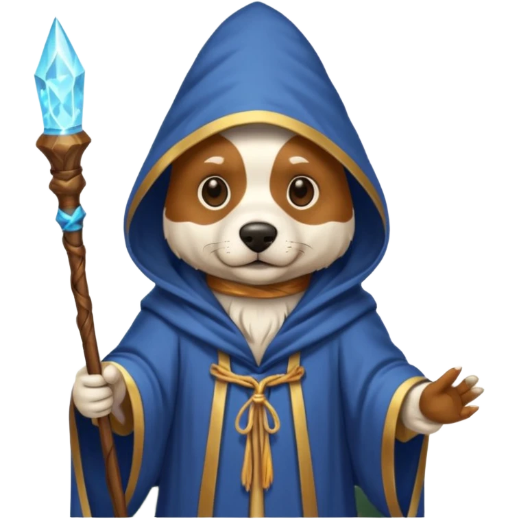 Dog wizard emoji