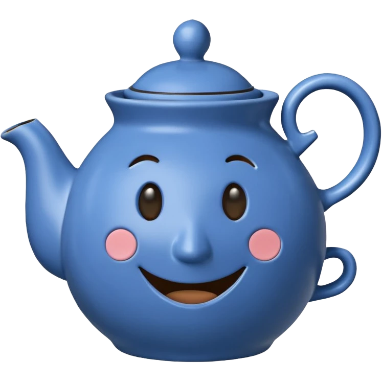 talking teapot blue emoji