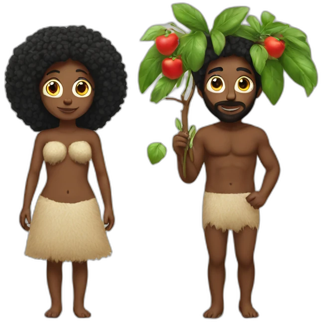 Adam and Eve emoji