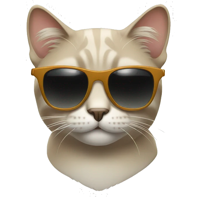 Cat with sunglasses emoji