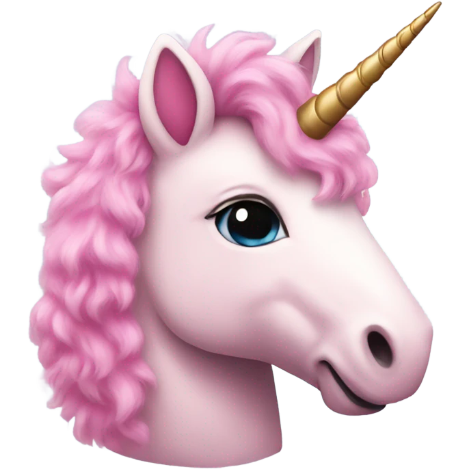Pink fluffy unicorn  emoji