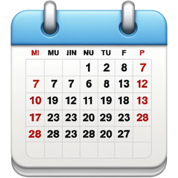 simple calendar  emoji