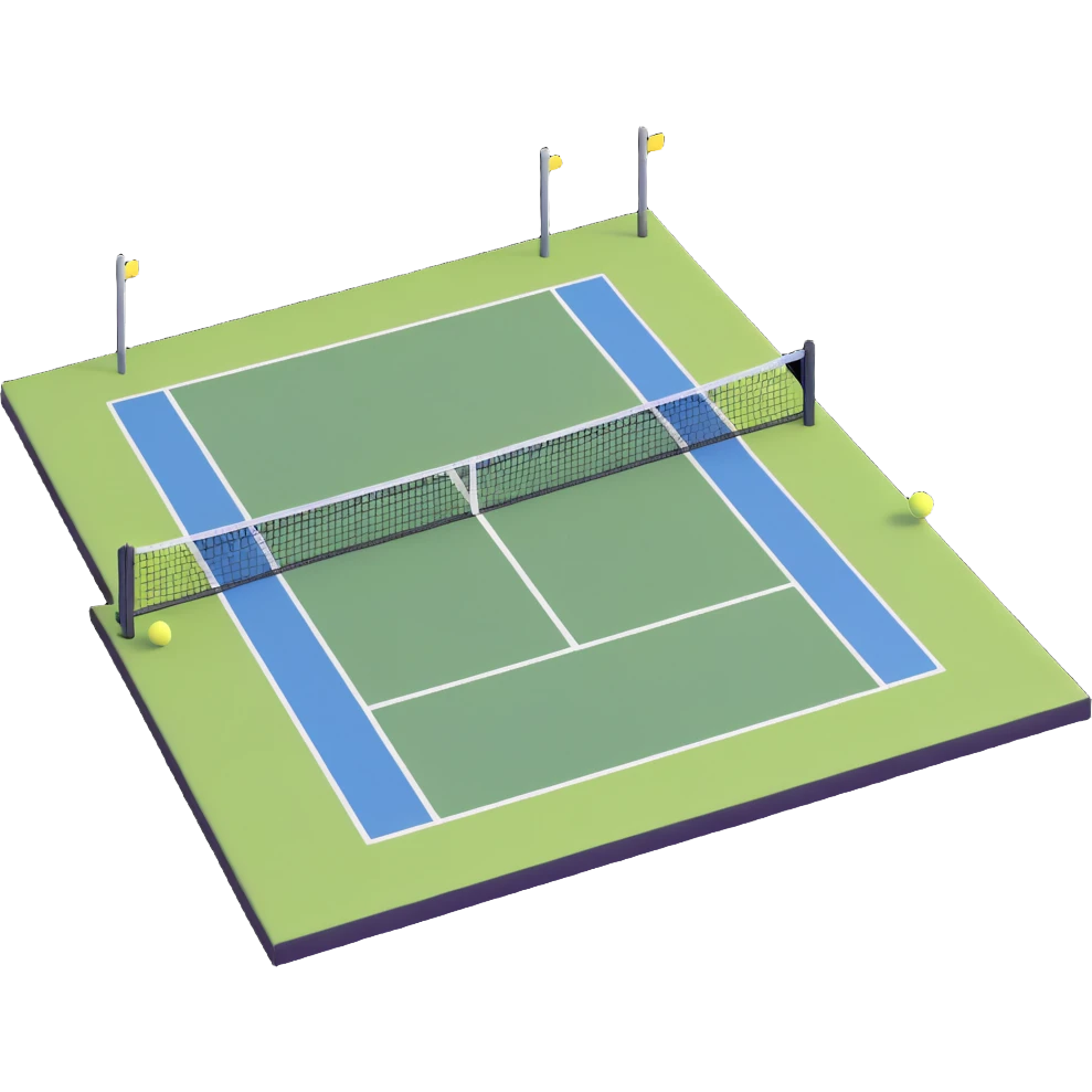 tennis court emoji