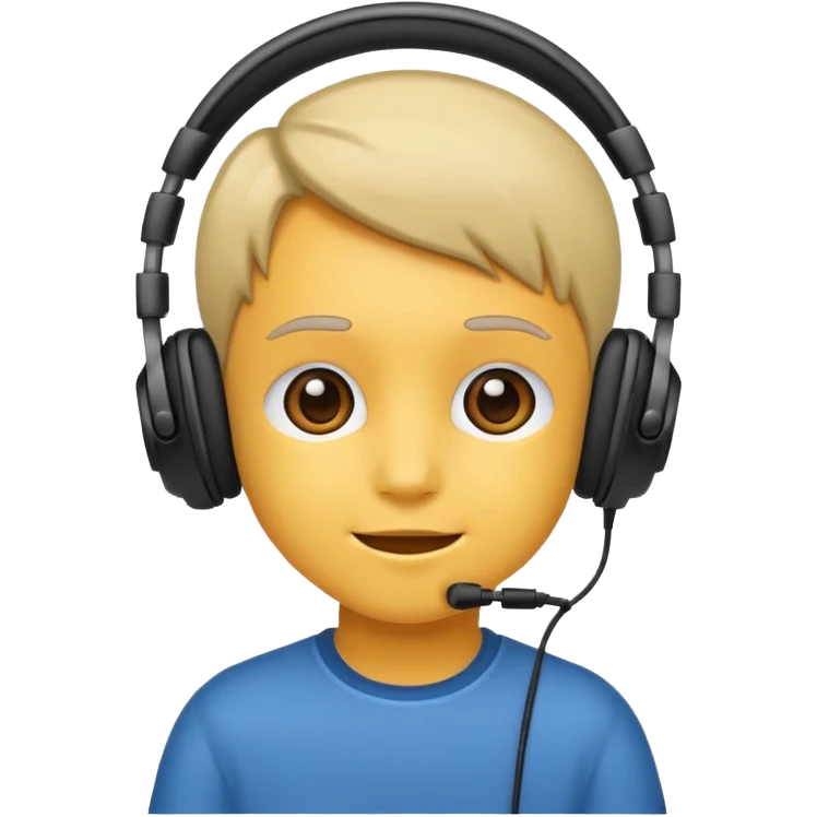 kids with headphones emoji
