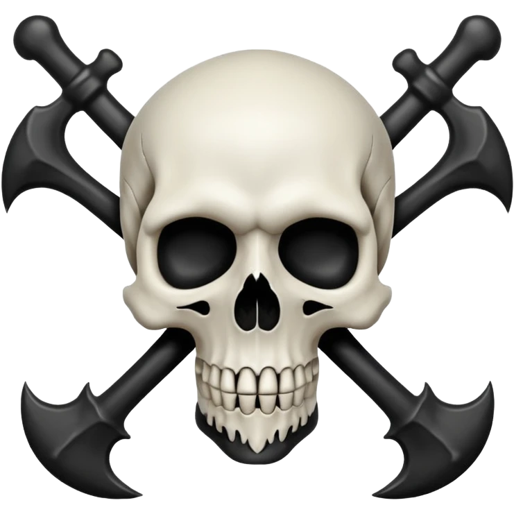 Wiz 101 casting sigil black and white death skull   inspired school emoji