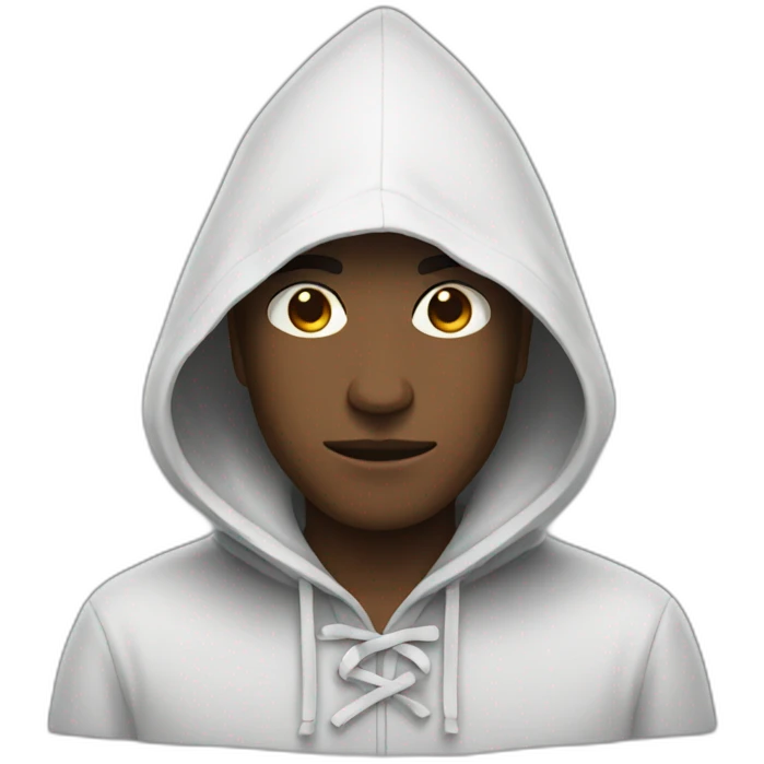 hooded man emoji