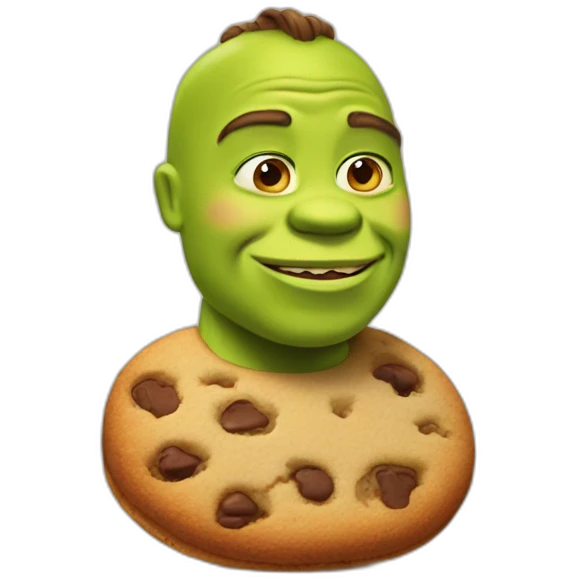 little shrek cookie emoji