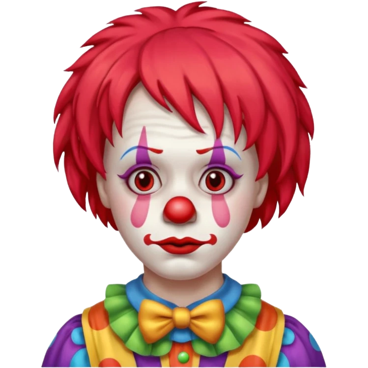 Sad clown emoji emoji
